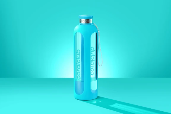 Clear Water glass bottle